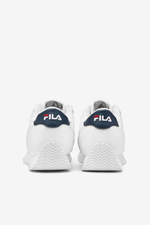 White / Navy / Red Women's Fila Province Sneakers | Fila736TD