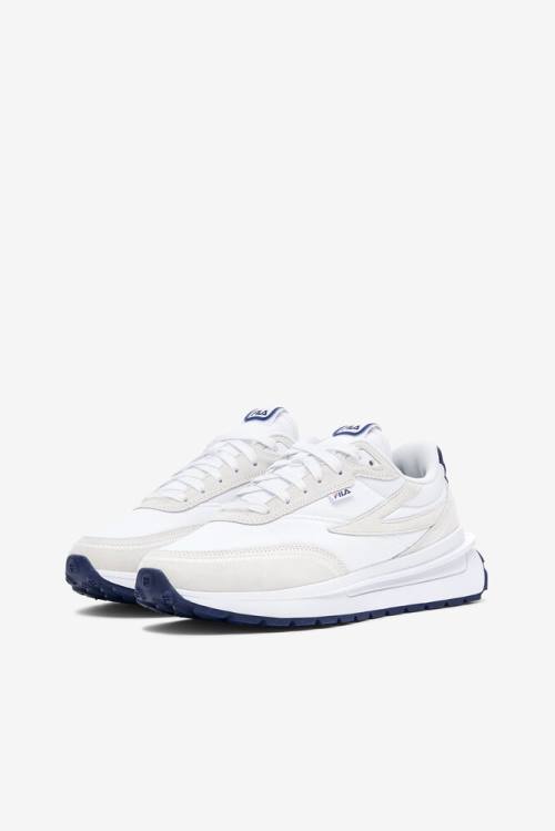 White / Navy / Red Women's Fila Renno Sneakers | Fila973GK