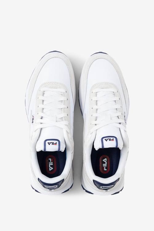 White / Navy / Red Women's Fila Renno Sneakers | Fila973GK