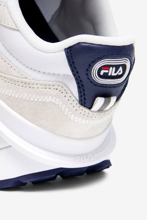 White / Navy / Red Women's Fila Renno Sneakers | Fila973GK