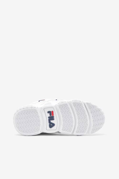 White / Navy / Red Women's Fila Uproot Sneakers | Fila479VG