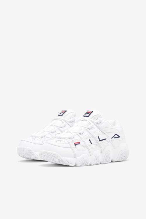 White / Navy / Red Women's Fila Uproot Sneakers | Fila479VG