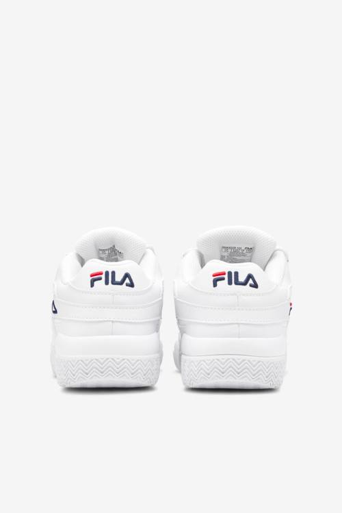 White / Navy / Red Women's Fila Uproot Sneakers | Fila479VG