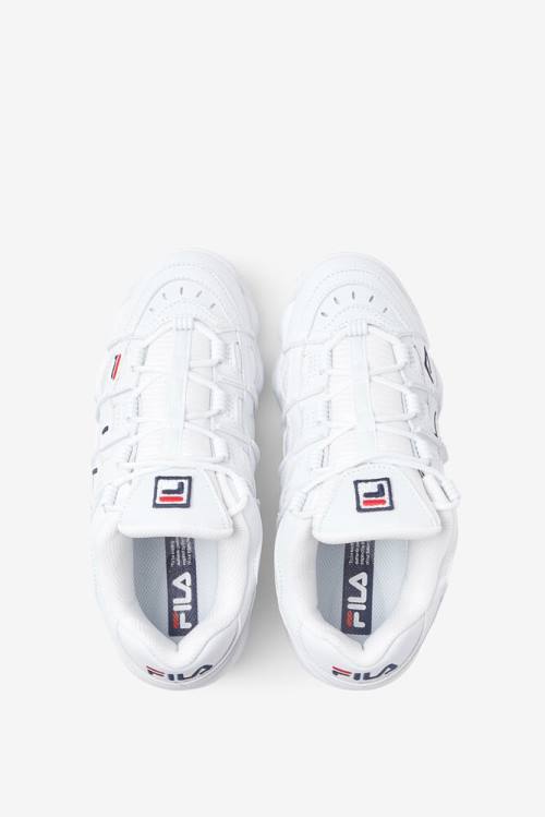 White / Navy / Red Women's Fila Uproot Sneakers | Fila479VG