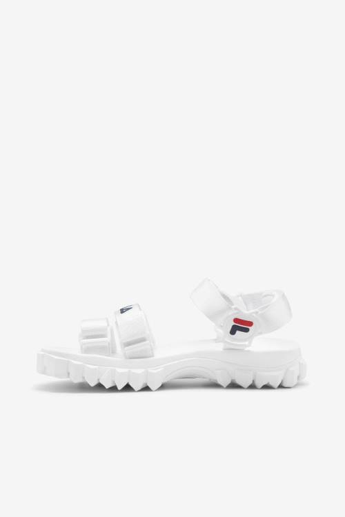 White / Navy / Red Women's Fila Yak Sandals | Fila680IP