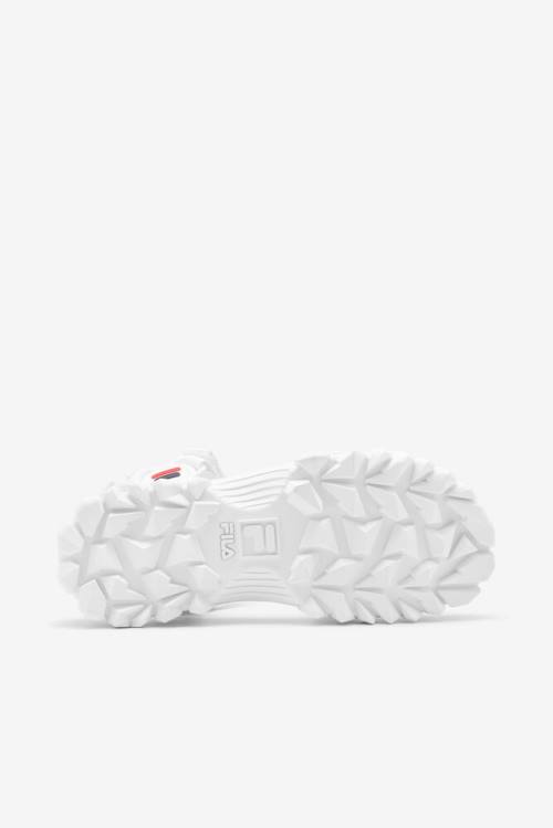 White / Navy / Red Women's Fila Yak Sandals | Fila680IP