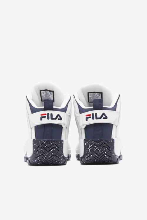 White / Navy Women's Fila Grant Hill 2 '96 Reissue Limited Edition Sneakers | Fila186HB