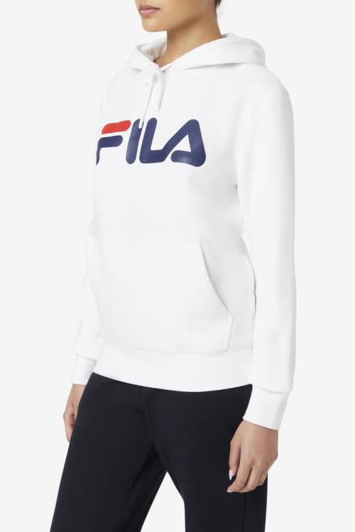 White / Navy Women's Fila Lucy Hoodie | Fila439HU