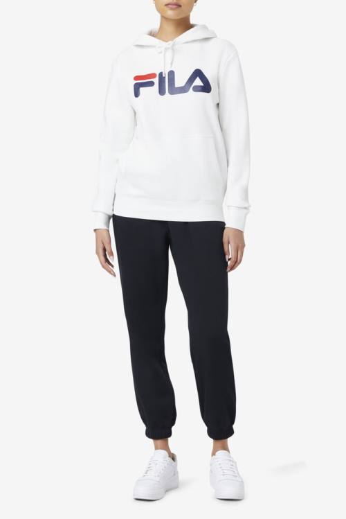 White / Navy Women's Fila Lucy Hoodie | Fila439HU