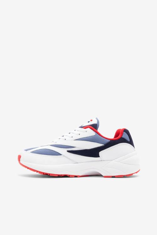 White / Navy Women's Fila V94m Sneakers | Fila796ZD