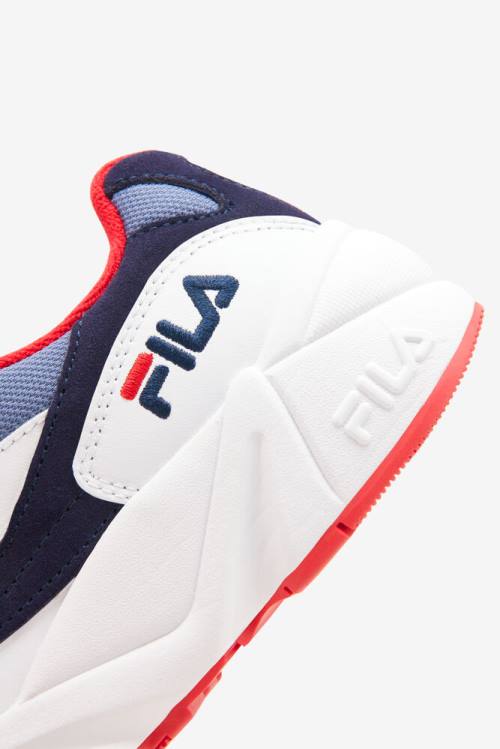 White / Navy Women's Fila V94m Sneakers | Fila796ZD