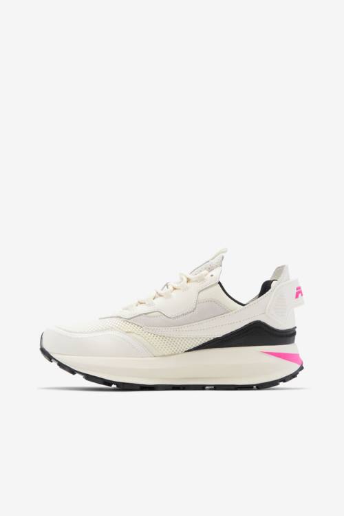 White / Pink / Black Women's Fila R1 Runner X Barneys Sneakers | Fila804LZ