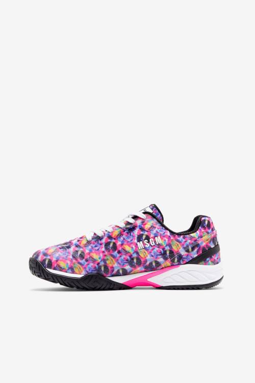 White / Pink / Multicolor Women's Fila Msgm X Axilus 2 Energized Tennis Shoes | Fila863ML