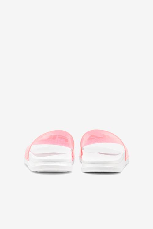 White / Pink Women's Fila Drifter Luxe Repeat Slides | Fila391GD