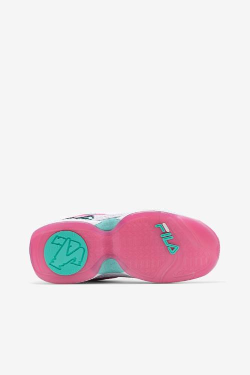 White / Pink Women's Fila Grant Hill 3 Sneakers | Fila689WG