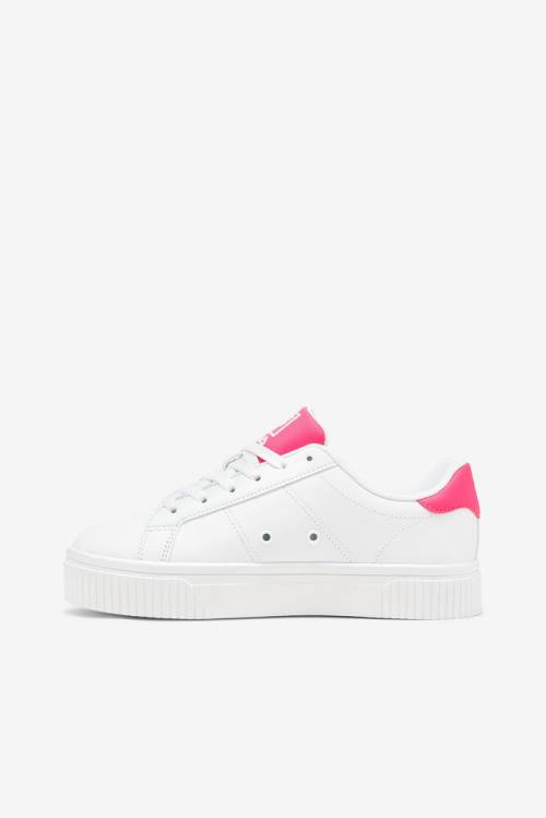 White / Pink Women's Fila Panache 19 Sneakers | Fila158PN