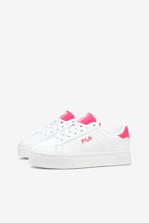 White / Pink Women's Fila Panache 19 Sneakers | Fila795JU