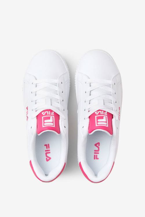 White / Pink Women's Fila Panache 19 Sneakers | Fila795JU