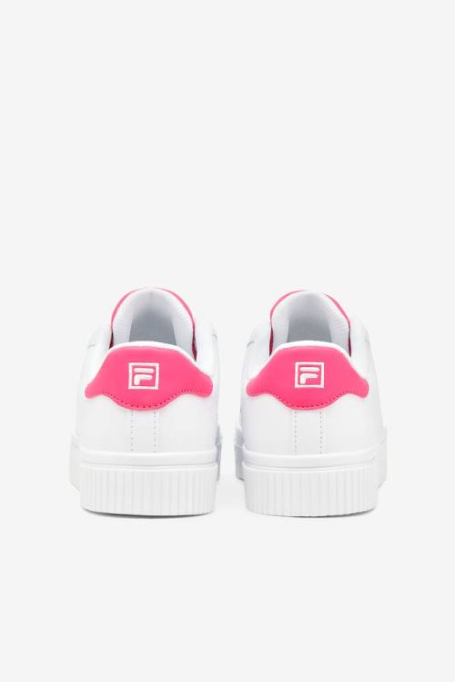 White / Pink Women's Fila Panache 19 Sneakers | Fila795JU