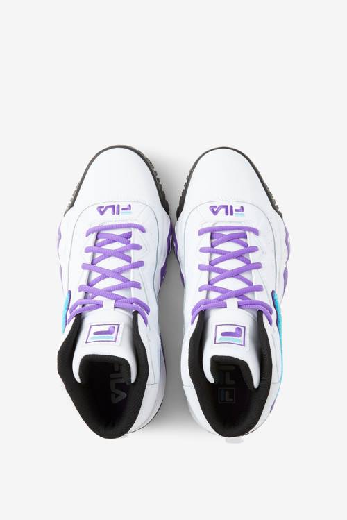 White / Purple Men's Fila Mb Chenille Sneakers | Fila592DA