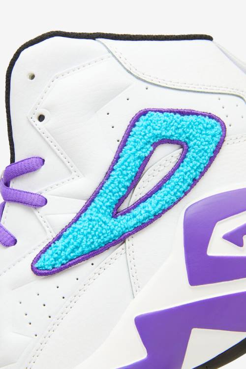 White / Purple Men's Fila Mb Chenille Sneakers | Fila592DA