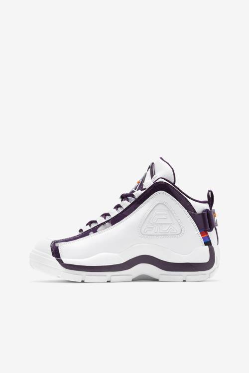 White / Purple / Orange Women's Fila Grant Hill 2 History Sneakers | Fila537BD