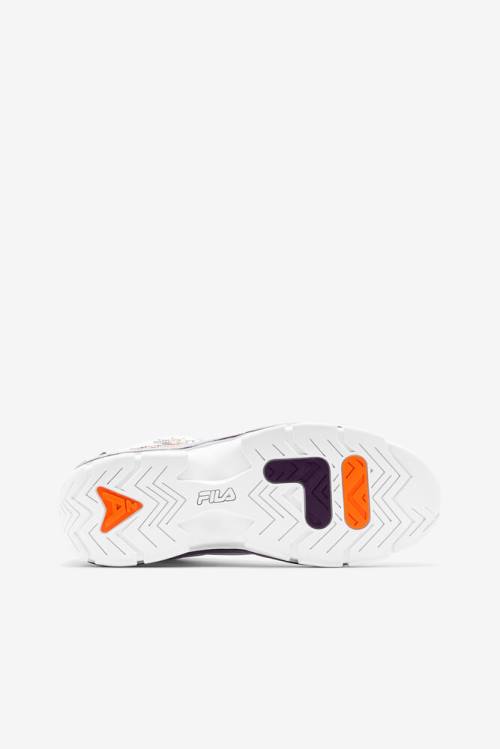 White / Purple / Orange Women's Fila Grant Hill 2 History Sneakers | Fila537BD