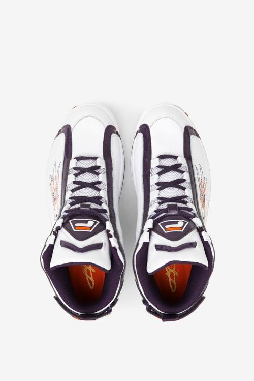 White / Purple / Orange Women's Fila Grant Hill 2 History Sneakers | Fila537BD