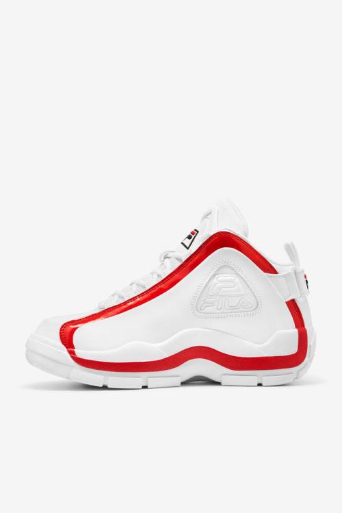 White / Red / Black Men's Fila Grant Hill 2 Sneakers | Fila476QL