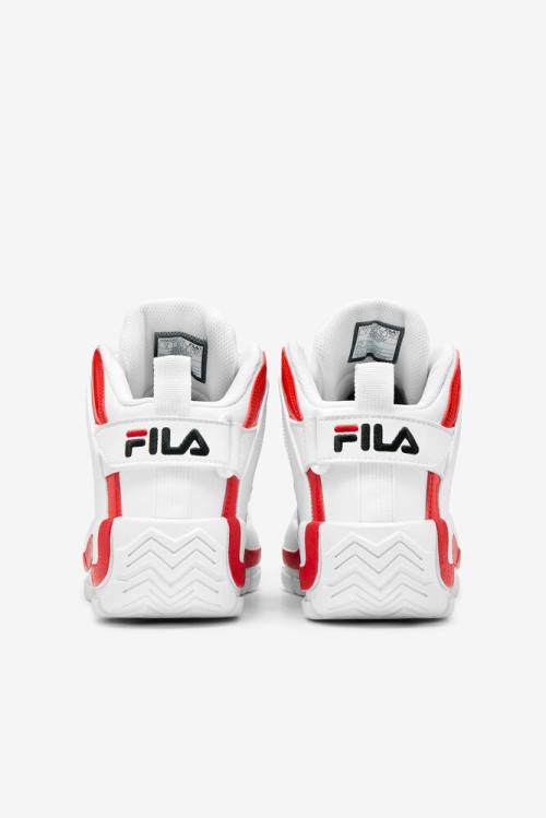 White / Red / Black Men's Fila Grant Hill 2 Sneakers | Fila476QL