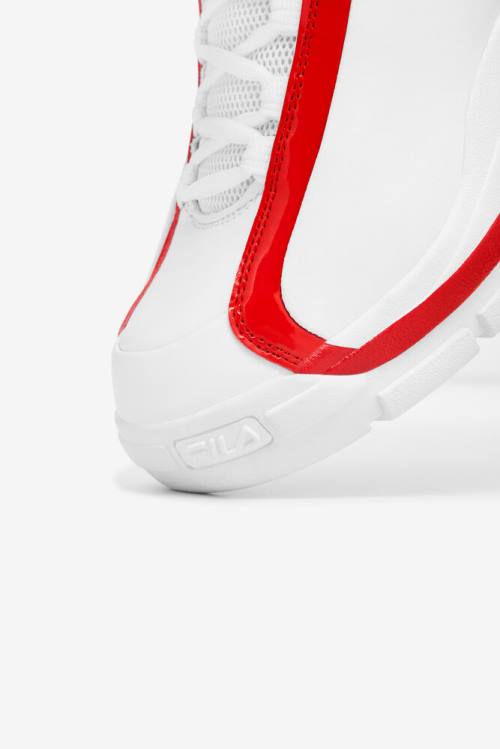 White / Red / Black Men's Fila Grant Hill 2 Sneakers | Fila476QL