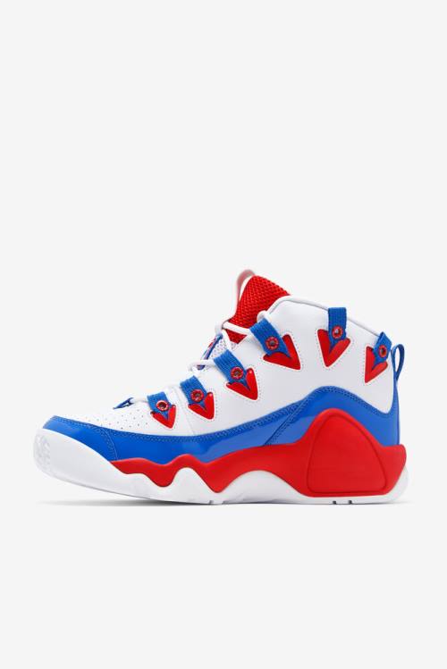 White / Red / Blue Men's Fila Grant Hill 1 Sneakers | Fila106FE