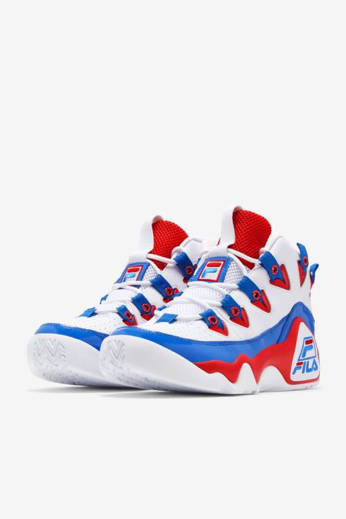 White / Red / Blue Men's Fila Grant Hill 1 Sneakers | Fila106FE