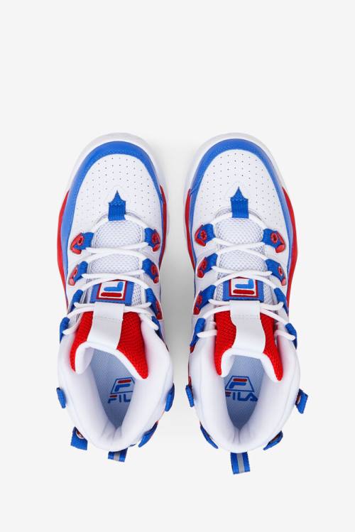 White / Red / Blue Men's Fila Grant Hill 1 Sneakers | Fila106FE