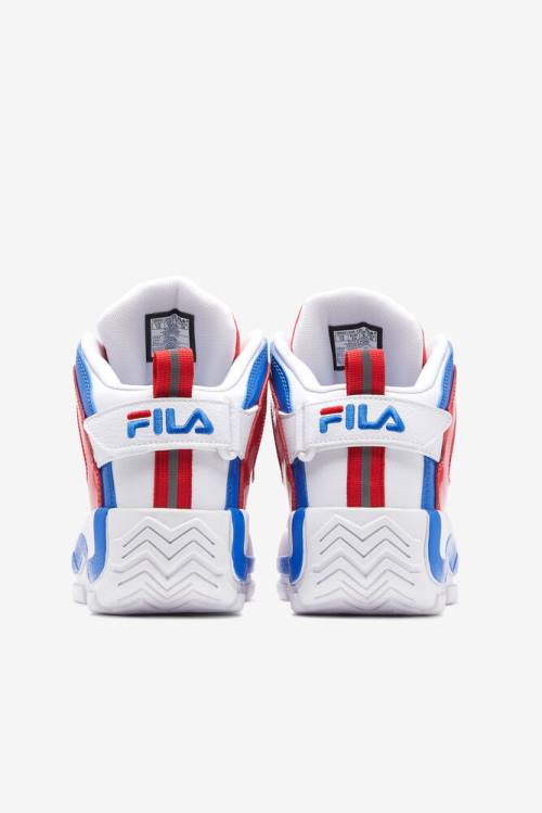 White / Red / Blue Men's Fila Grant Hill 2 Sneakers | Fila951SD