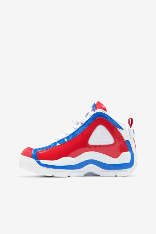 White / Red / Blue Women's Fila Grant Hill 2 Sneakers | Fila789TQ