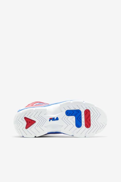 White / Red / Blue Women's Fila Grant Hill 2 Sneakers | Fila789TQ