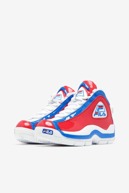 White / Red / Blue Women's Fila Grant Hill 2 Sneakers | Fila789TQ