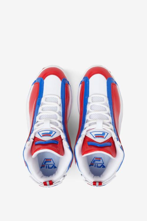 White / Red / Blue Women's Fila Grant Hill 2 Sneakers | Fila789TQ