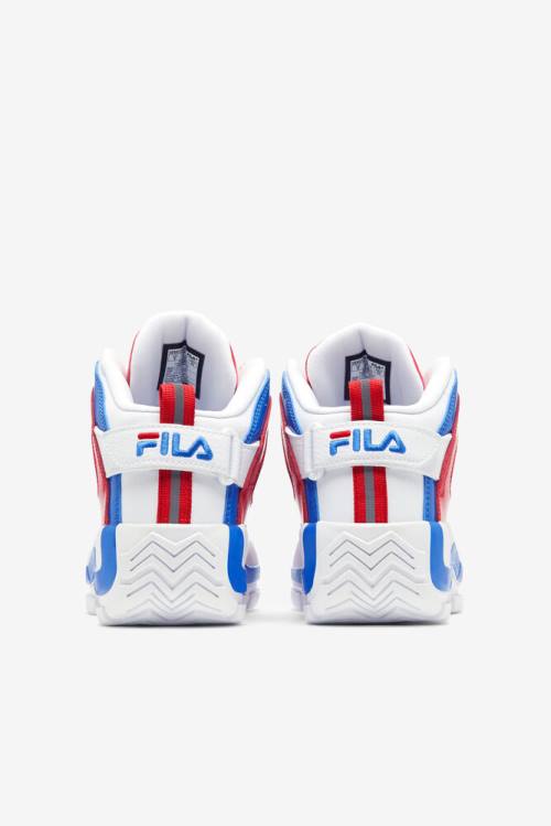 White / Red / Blue Women's Fila Grant Hill 2 Sneakers | Fila789TQ