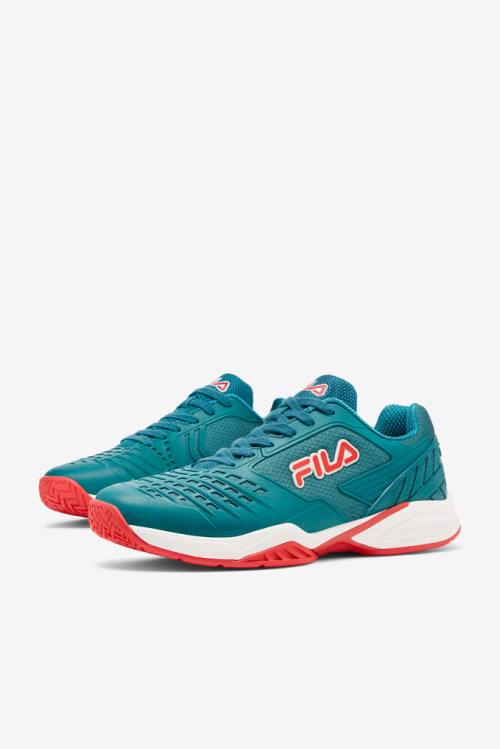 White / Red Men's Fila Axilus 2 Energized Tennis Shoes | Fila947WN