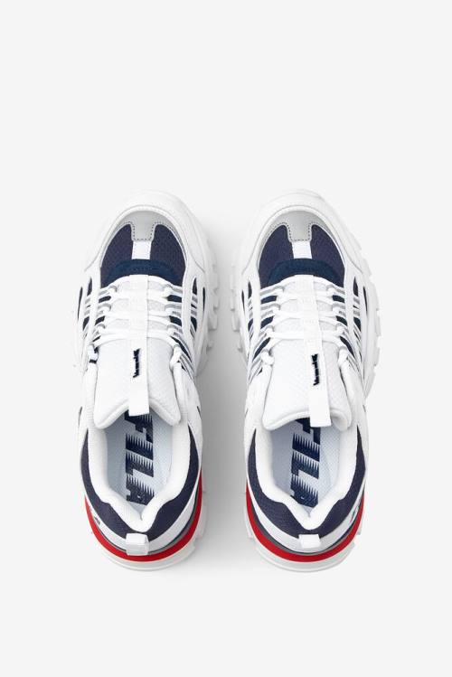 White / Red / Navy Women's Fila Vitalize Sneakers | Fila457UF