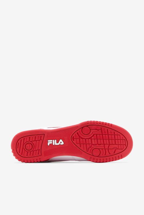 White / Red / White Men's Fila Original Fitness Sneakers | Fila789FE