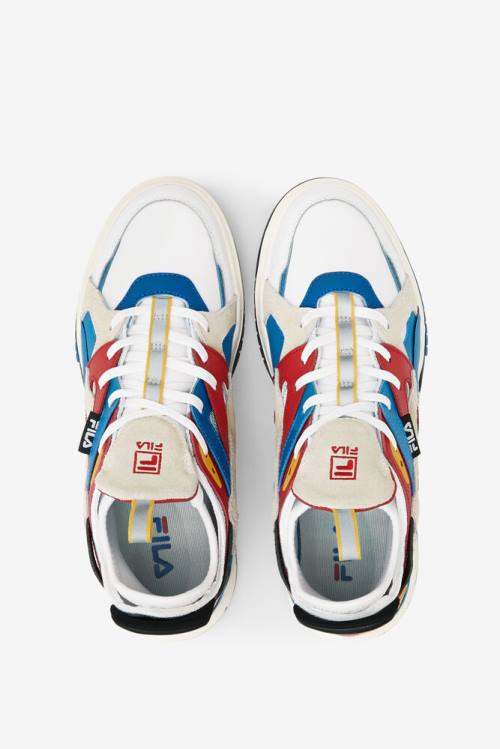 White / Royal Blue Men's Fila Hallasan Saga V2 Sneakers | Fila307AL