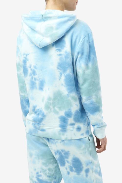 White Women's Fila Aerolynn Tie Dye Hoodie | Fila987QY