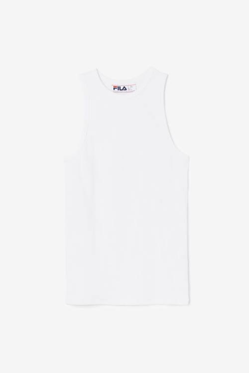 White Women\'s Fila Alexia Tank Sports Tops | Fila208GR