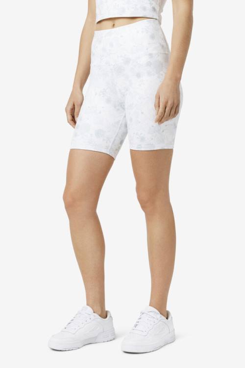 White Women's Fila Amirra Reversible Bike Shorts | Fila816NK