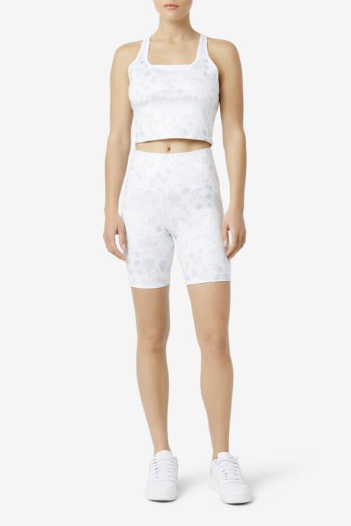 White Women's Fila Amirra Reversible Bike Shorts | Fila816NK