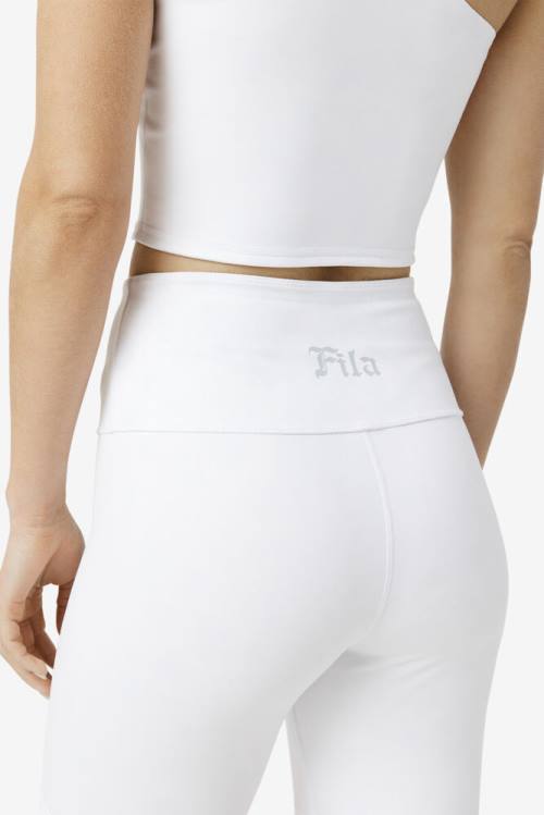 White Women's Fila Amirra Reversible Bike Shorts | Fila816NK