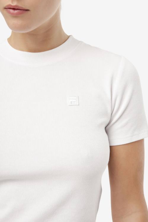 White Women's Fila Ammara Top T Shirts | Fila586YZ